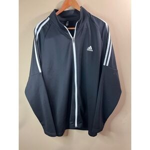 Adidas Golf Track Jacket‎ Full Zip Athletic Training Black XL